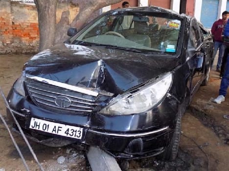 Uncontrollable car collision killed the camel and the baby , Hungama